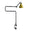 Lampe Gras 211-311 with clamp by Bernard-Albin Gras