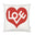 Vitra Graphic Print Pillow - Love by Alexander Girard